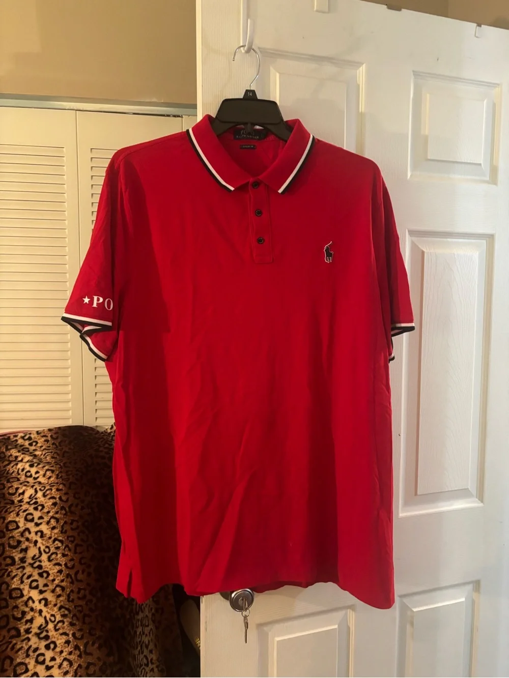 Polo by Ralph Lauren Red Men’s Short-Sleeve Polo Shirt